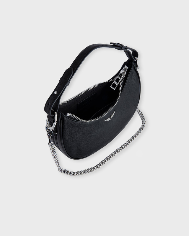 Zadig&Voltaire Bag Moonrock Grained Leather Black ONESIZE