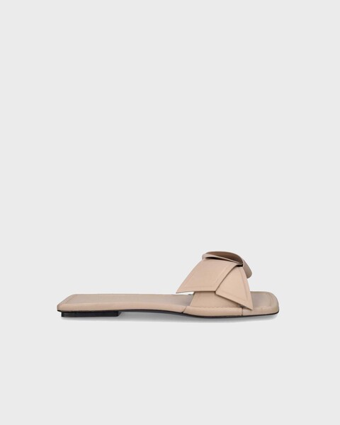 Sandals Musubi Leather Taupe 1