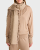 By Malene Birger Fringly Wool Scarf Beige ONESIZE