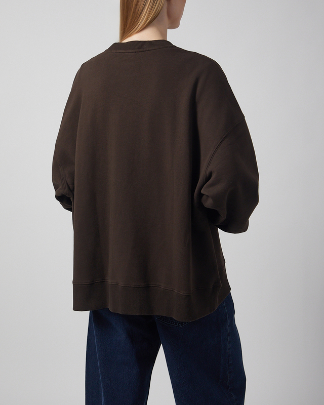 ROTATE Birger Christensen Tröja Heavy Sweat Crewneck Mole S