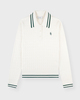 Sporty & Rich Sweatshirt SRC Mini Cable LS Polo Ecru L