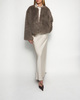Wakakuu Icons Jacket New York Faux Fur Taupe L