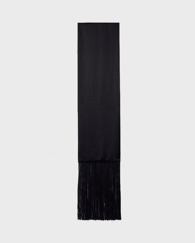 Wakakuu Icons Scarf Fringe Black ONESIZE