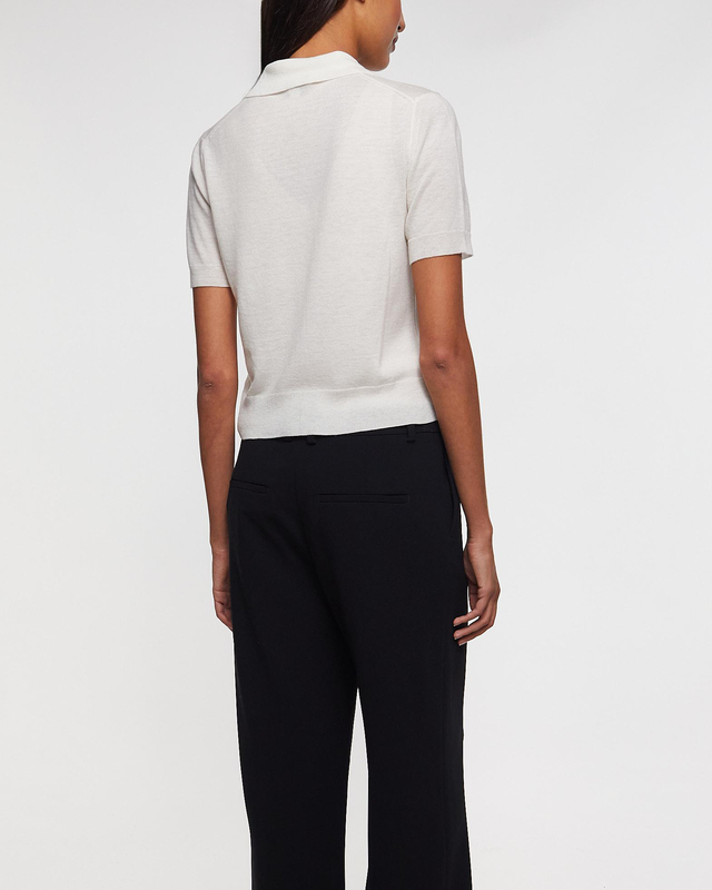Vince Tröja Collared Button-Front  Offwhite L
