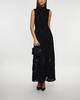 ROTATE Birger Christensen Klänning Flower Mesh Maxi  Svart 40
