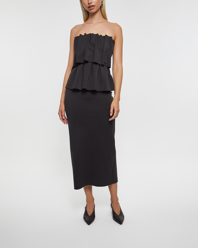 Dagmar Klänning Sculpted Slim Chocolate 40