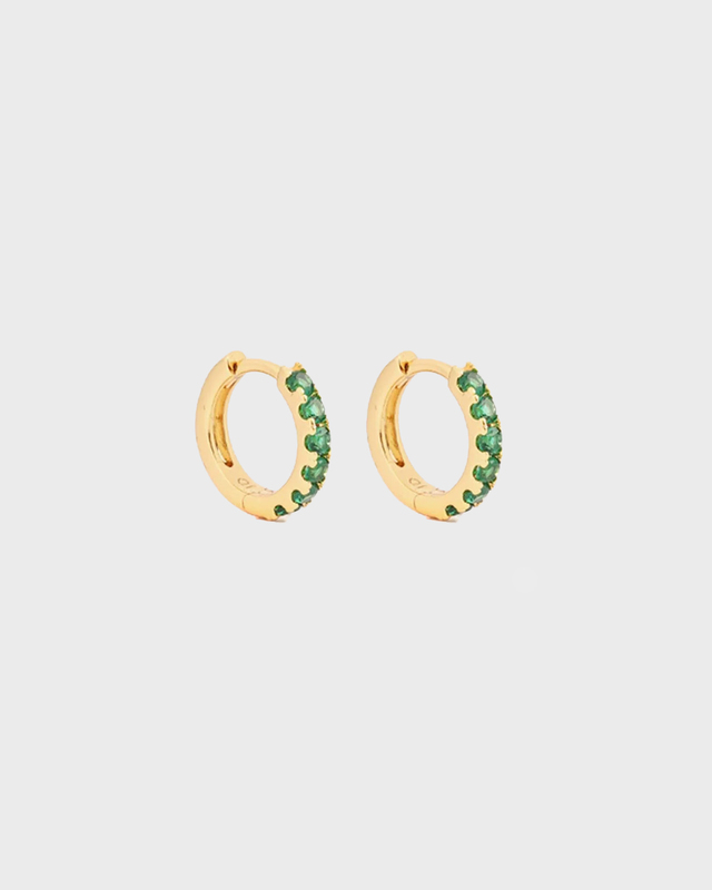 Izabel Display Mini hoop Green ONESIZE