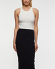 Éterne Top High Neck Fitted Tank  Creme M