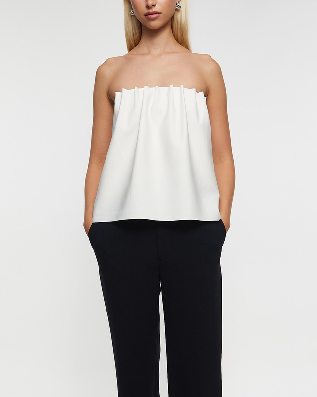 Dagmar Top Rouched Tube White 36