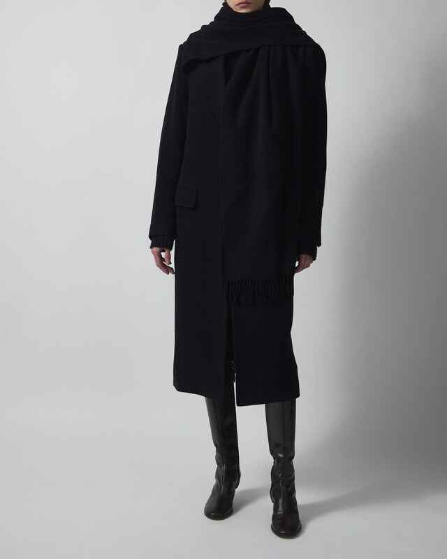 The Attico Coat Long Black IT 44 (EUR 40)