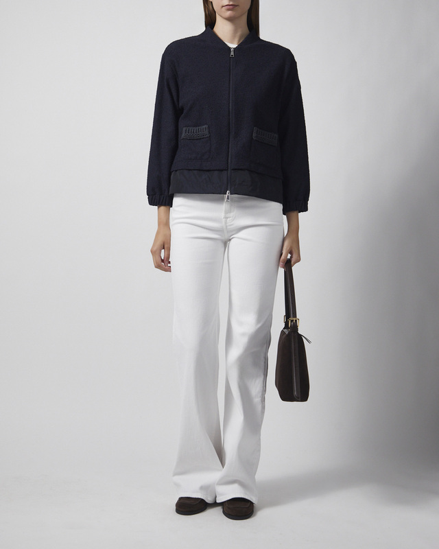 Moncler Cardigan Zip Up Navy M
