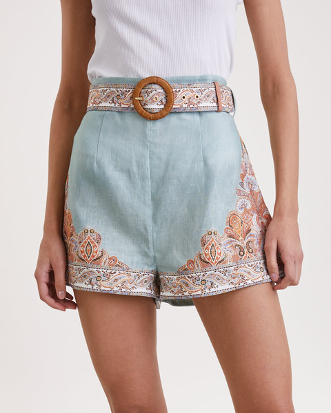 Shorts Linen Mint 2