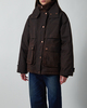 Acne Studios Jacket Waxed Canvas Blouson Dark Brown 40