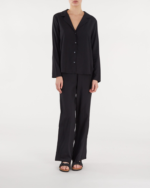 Calvin Klein Skjorta L/S V-NECK Svart XS