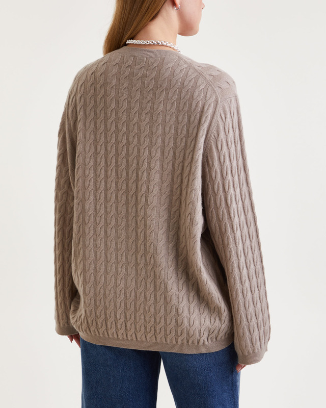 Allude Sweater Roundneck Pullover Cashmere Grå XL