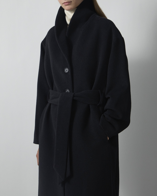 Dagmar Coat Wool Robe Black 34