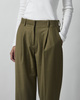 Dagmar Byxor Relaxed Wool Olive 38
