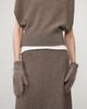 LISA YANG Brushed Mittens Cashmere Brun ONESIZE