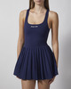 Sporty & Rich Kjole Signature Logo Court Navy M