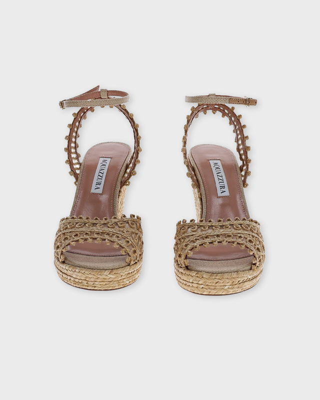 Aquazzura Wedge Heel Kahlo Espadrille  Sand EUR 38