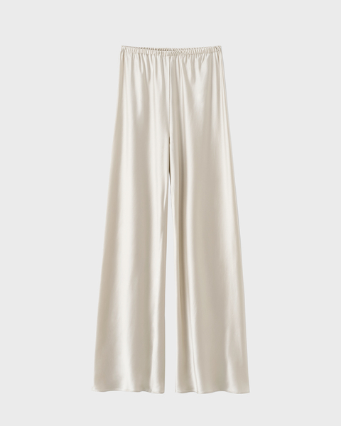 Byxor Bias Satin Pants Pearl 1