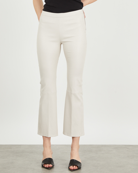 Leather Trousers Tyson Crop Flare Powder 1