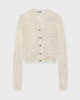 Ganni Cardigan Alpaca Mohair Boucle Egret XS