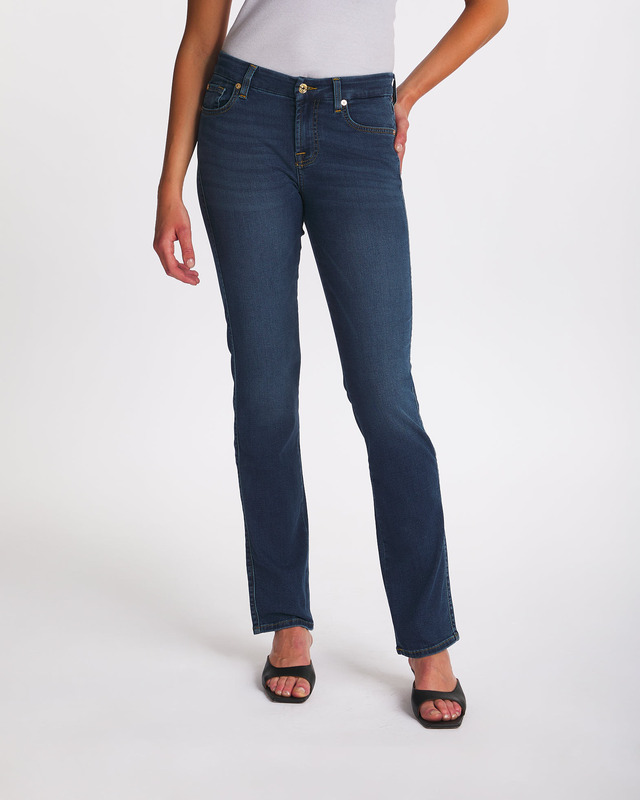 7 For All Mankind Jeans Kimmie Straight Bair Eco Dark Blue Dark Blue 29