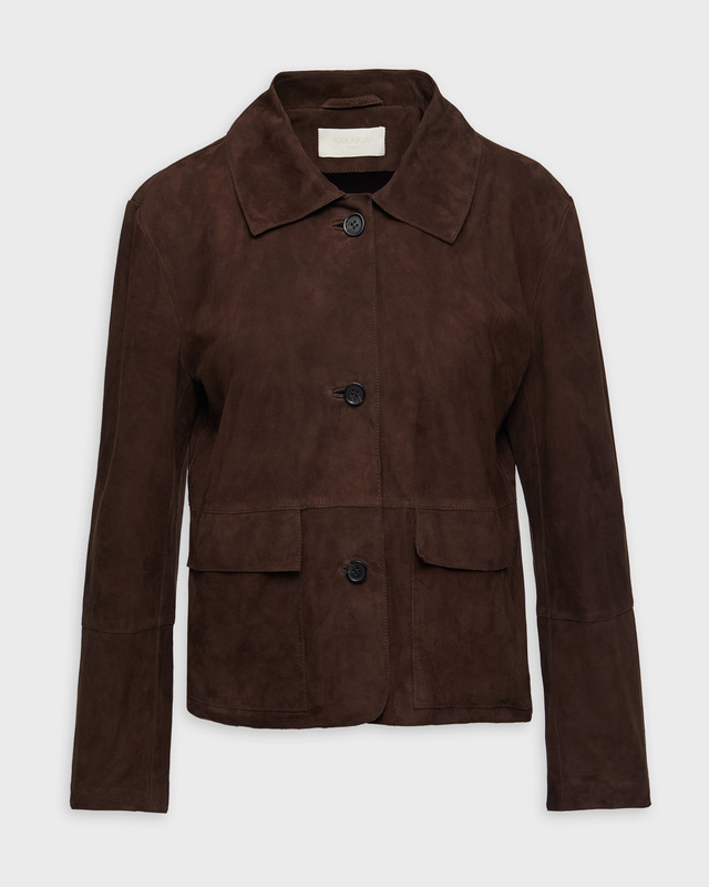 Wakakuu Icons Jacket Coco Suede Mörkbrun XS
