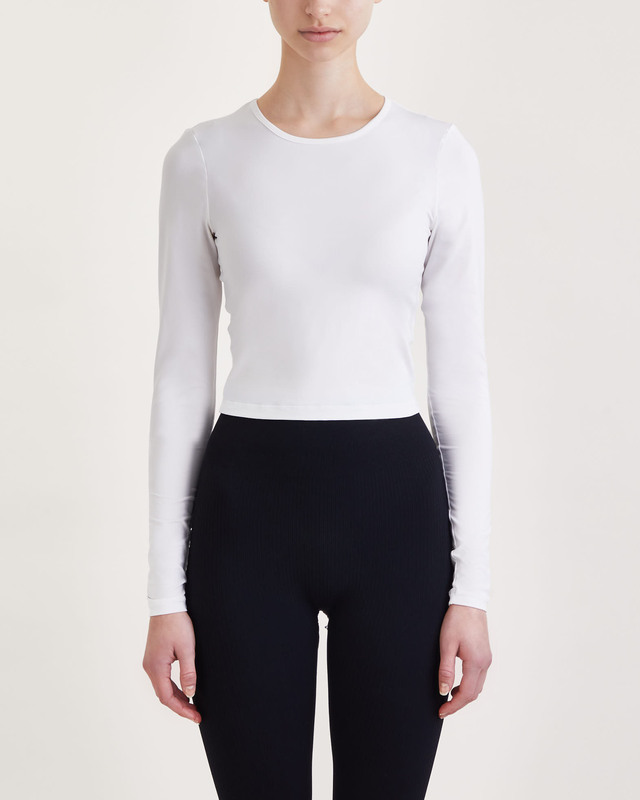 Casall Topp Crop Long Sleeve Vit 34