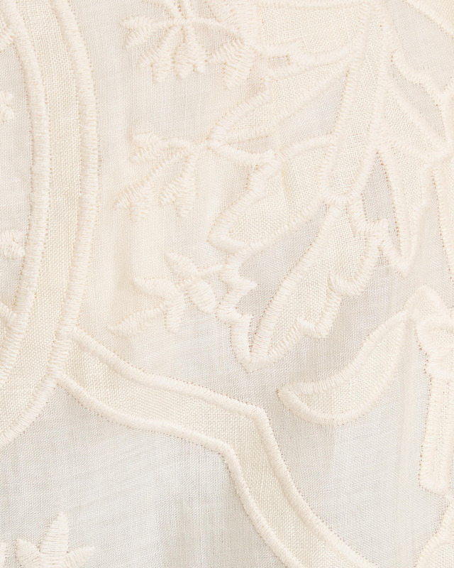 Zimmermann Skirt Ottie Embroidered Midi Cream 1 (S-M)