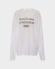Acne Studios Long Sleeve T-shirt Relaxed Logo  White XXS