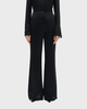 Malina Byxor Marine Satin Lace Hem Black 42