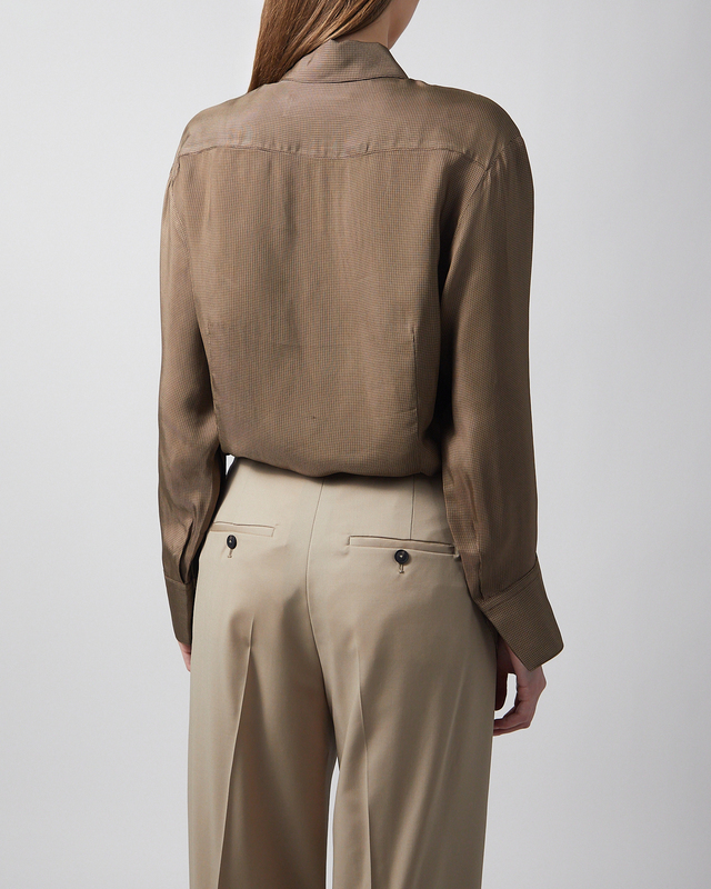 RÓHE Shirt Relaxed Shaped Brun 34