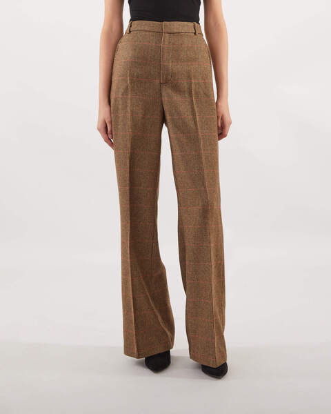 Trousers Cra Pt Full Length Flat Brun 1