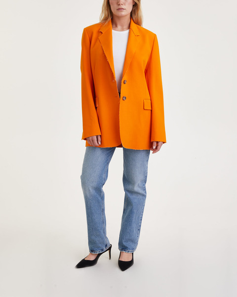 Kavaj Oversized Raw Edge Aprikos 2