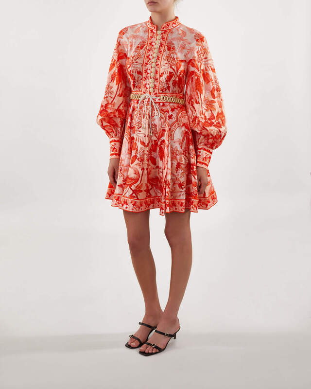 zimmermann rhythm trimmed billow mini