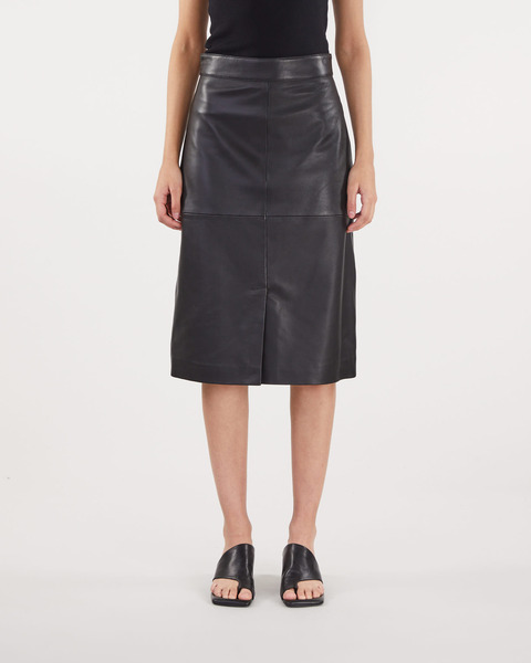 Leather Skirt  Black 1