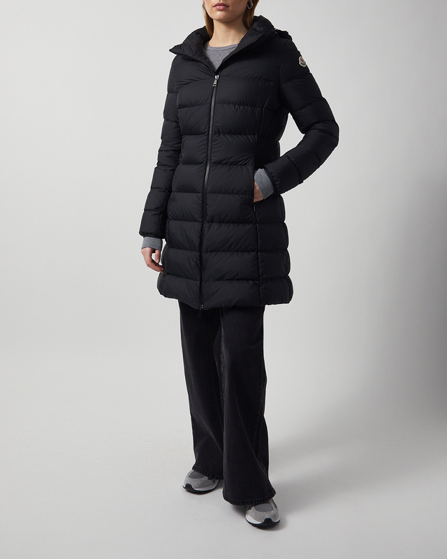 Moncler Jacket Gie Long Coat Black MONCLER 5 (XL)