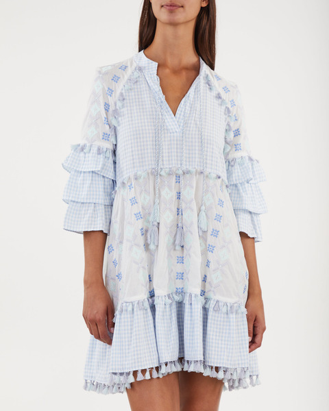 Dress Corinne Mini Kaftan Blå 2