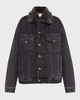 Acne Studios Jacka Denim Sherpa Collar XXS