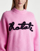 ROTATE Birger Christensen Tröja Oversize Logo Jumper Rosa 40