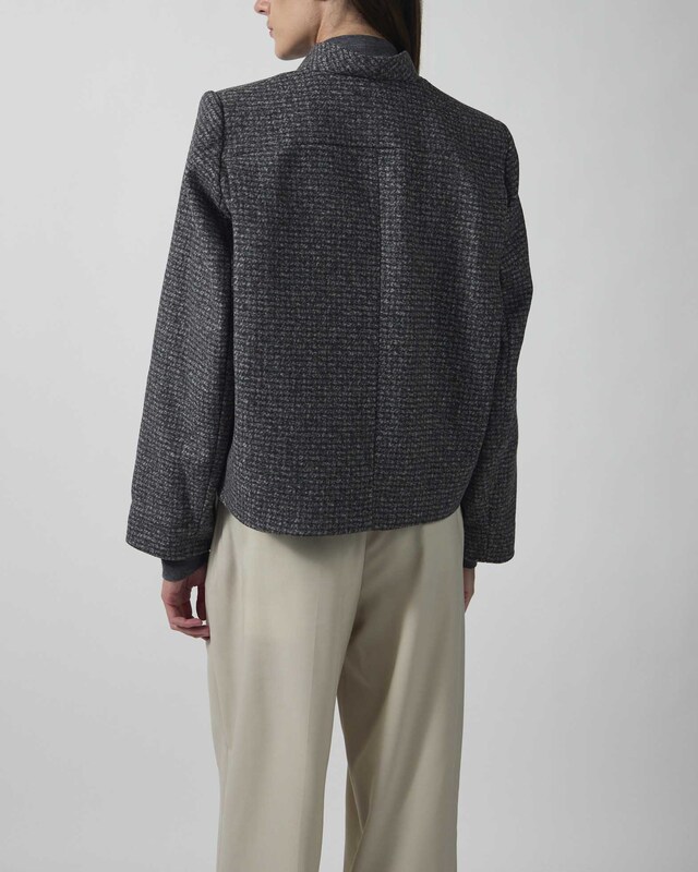 Dagmar Jakke Short Curved Charcoal 34