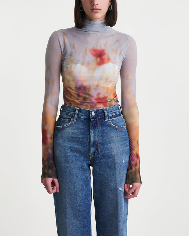 Acne Studios Top Seamless Sheer High Neck WAKAKUU