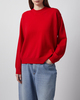 RÓHE Sweater Crewneck Open Neck Röd 40