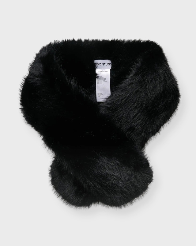 STAND STUDIO Scarf Lone Black ONESIZE
