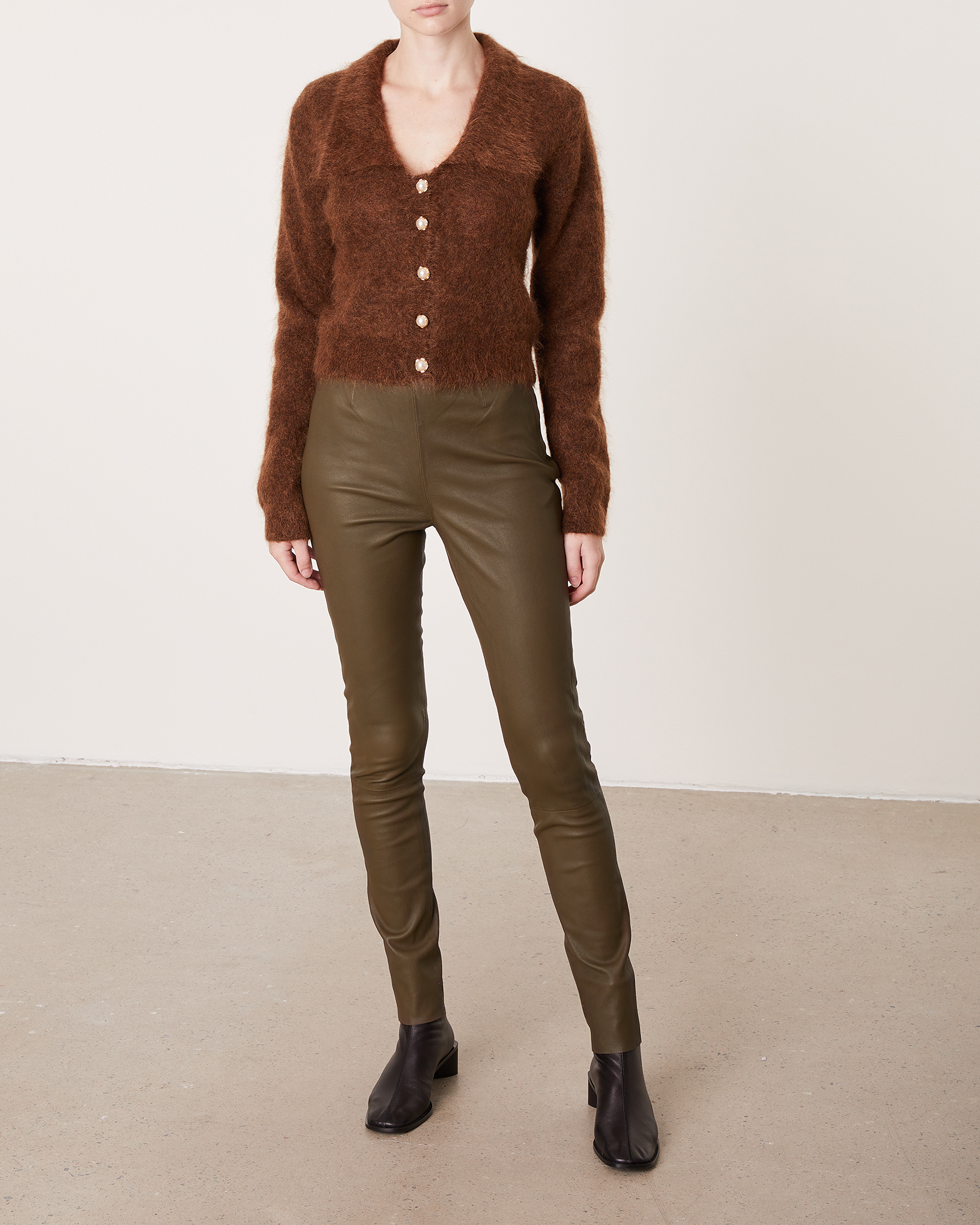 Gestuz - Leather pants SashaGZ HW | WAKAKUU