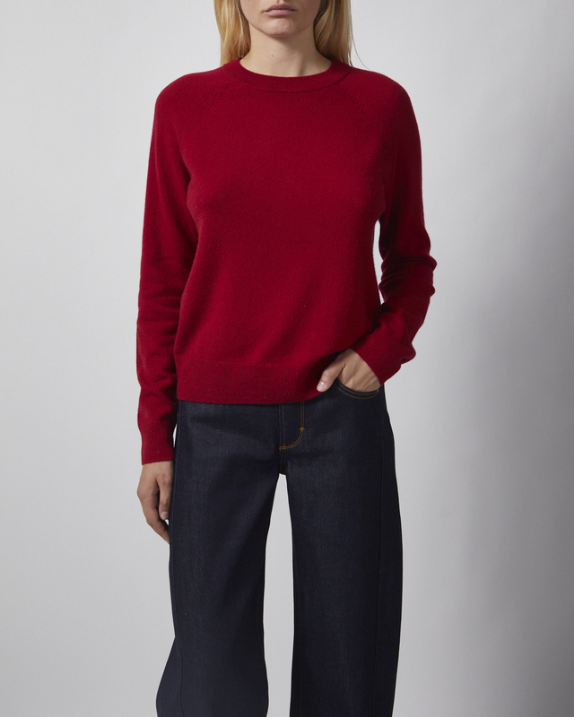 Samsøe Samsøe Genser Boston O-Neck 6304 Dark Red M