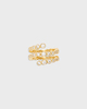 Ragbag Odette Spiral Ring Gold 56