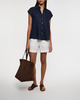 Vince Shorts Hemp Mid Rise Offwhite US 10 (EUR 42)